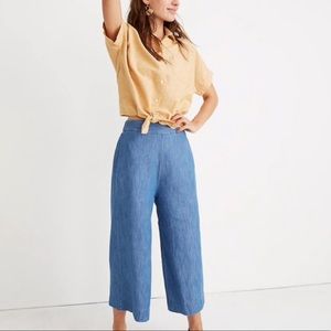 Chambray Huston Pull-on Crop Pants